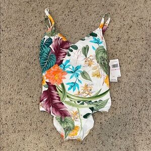 Jantzen Tropical Floral  One Piece